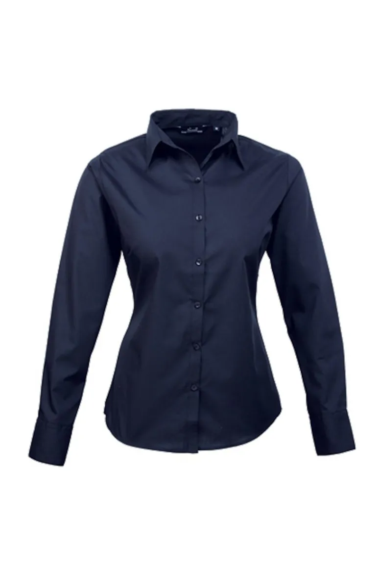 Premier Popeline Langarmbluse Damen AUSLAUFMODELL